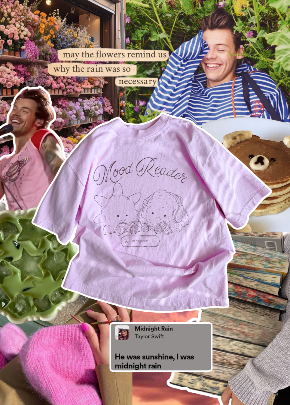 mood reader tee in pink