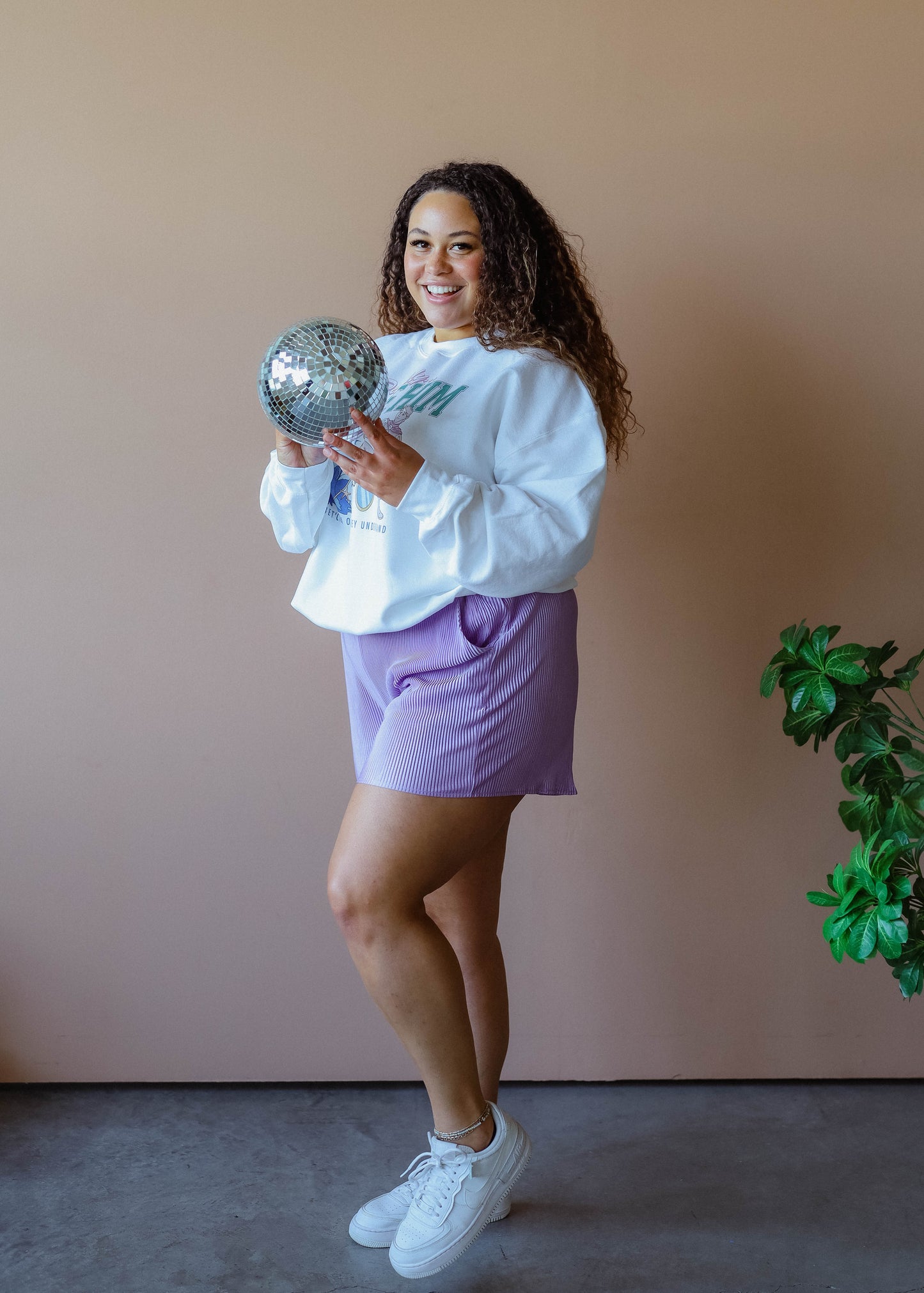 mermaid sea shorts in lilac