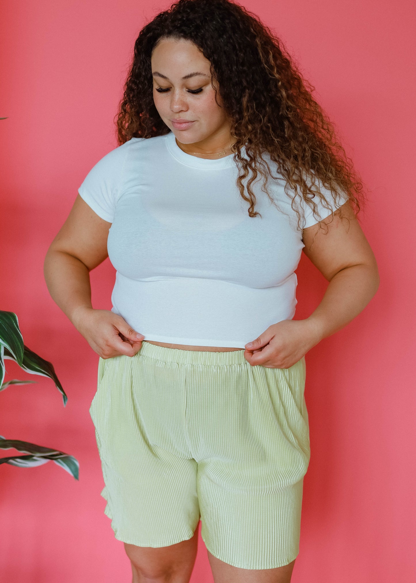 mermaid sea shorts in lime