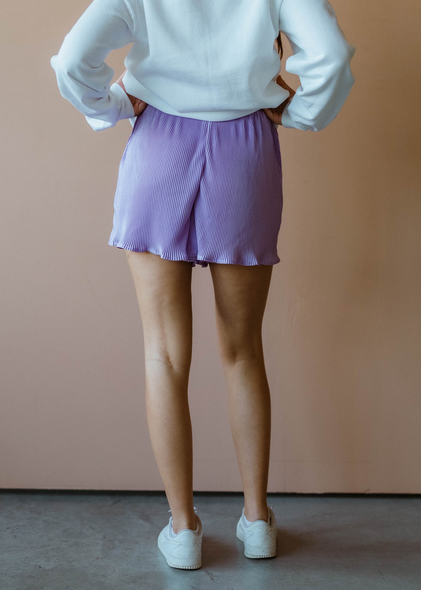 mermaid sea shorts in lilac