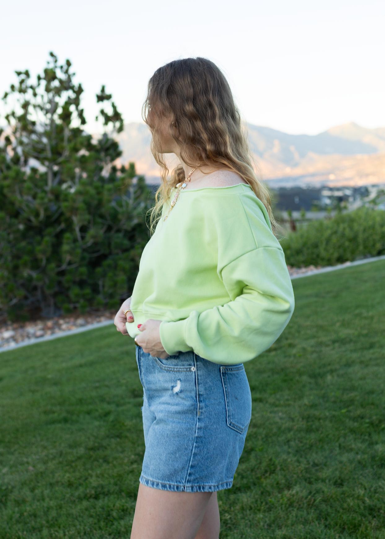 sun dazed denim shorts