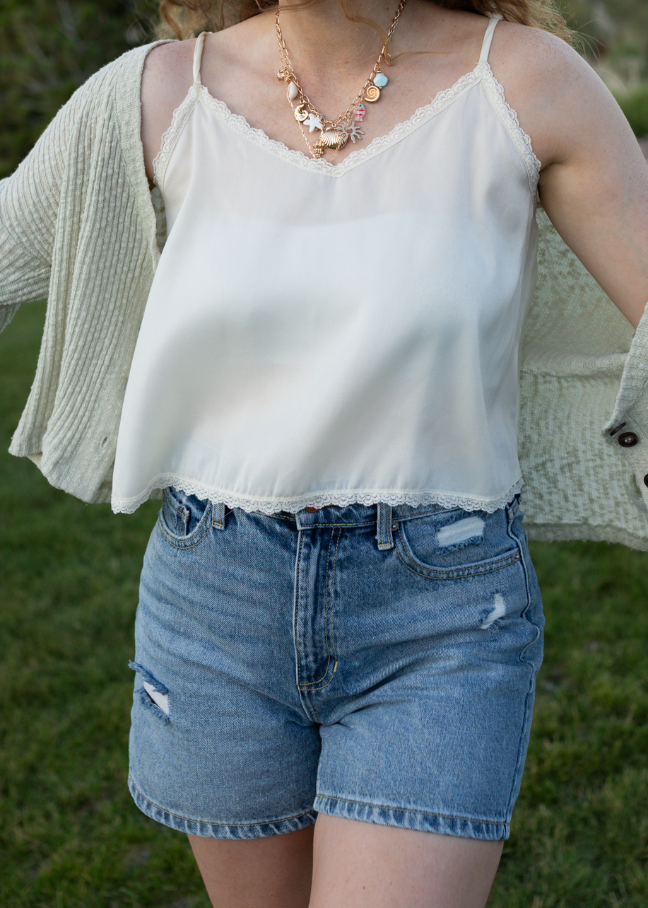 betty lace tank
