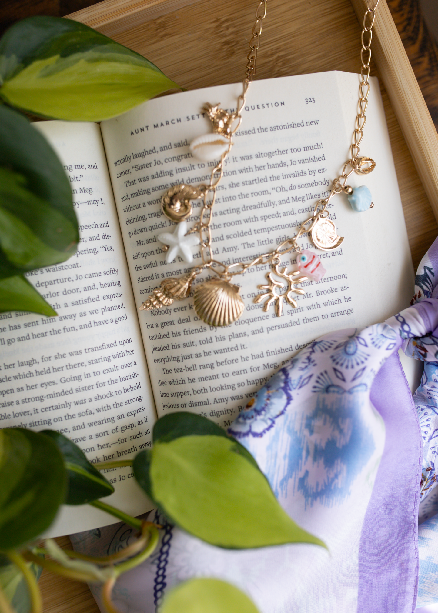 cousins beach charm necklace