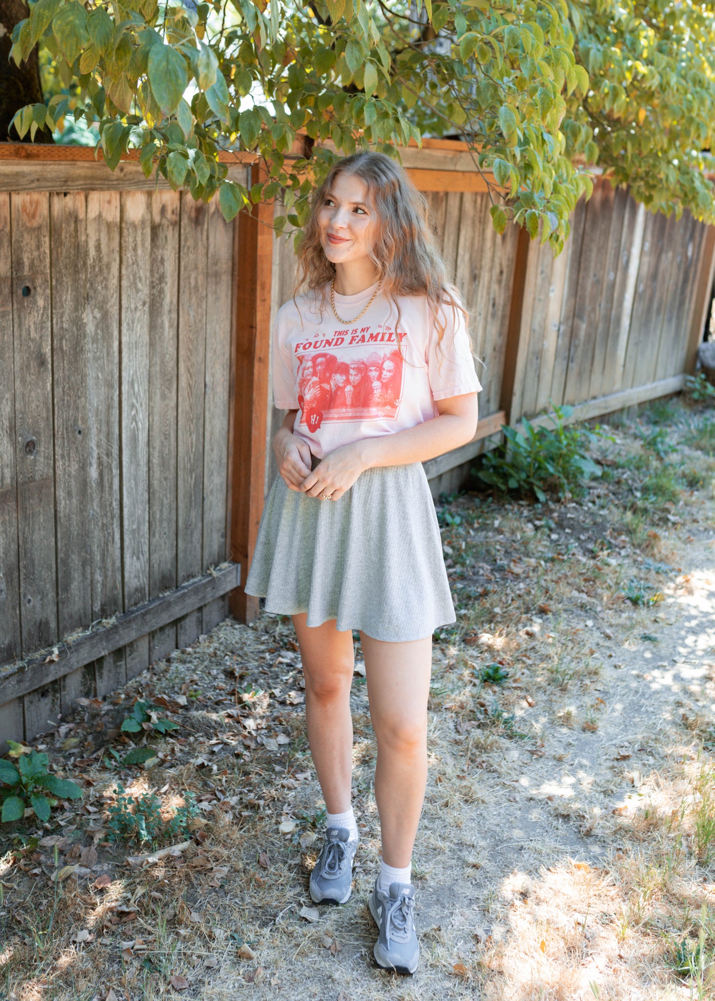 found family heartstopper tee in pink