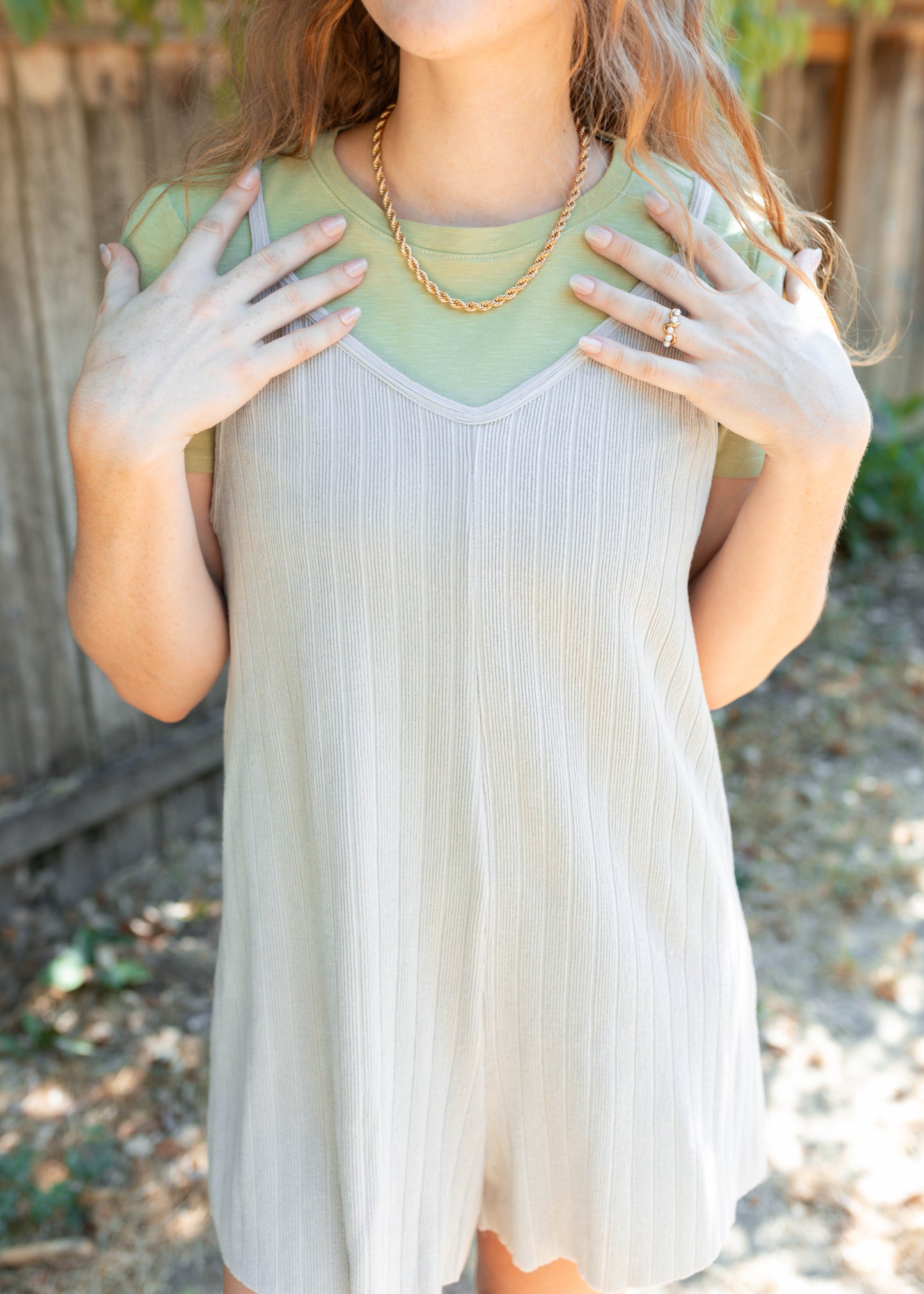snowy owl romper in silver