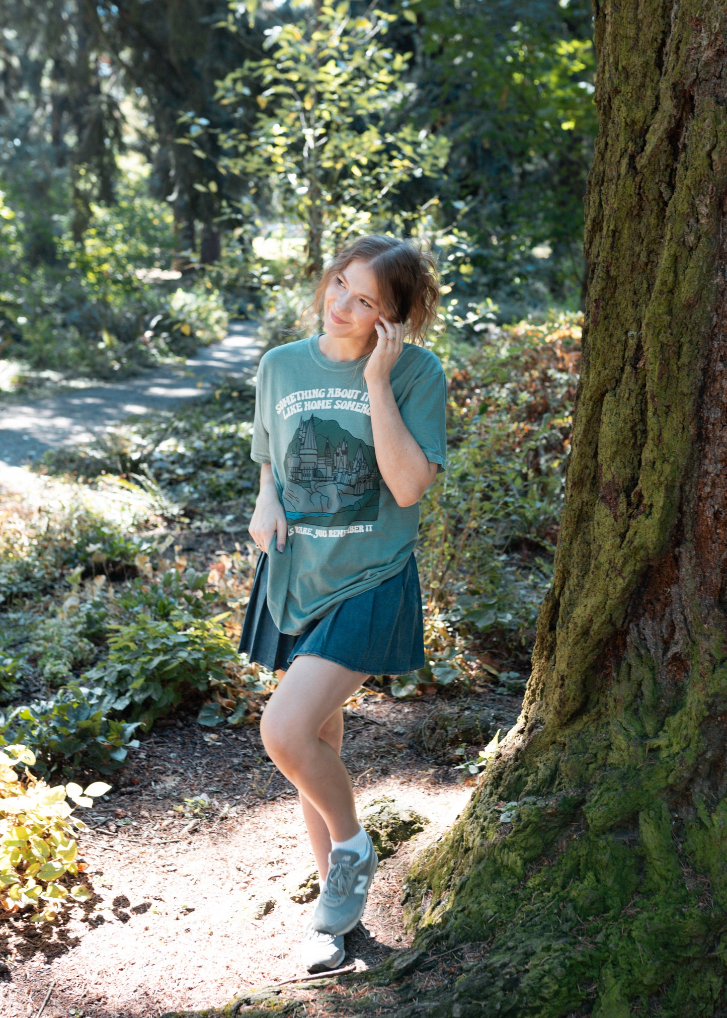 king's cross denim skort in blue