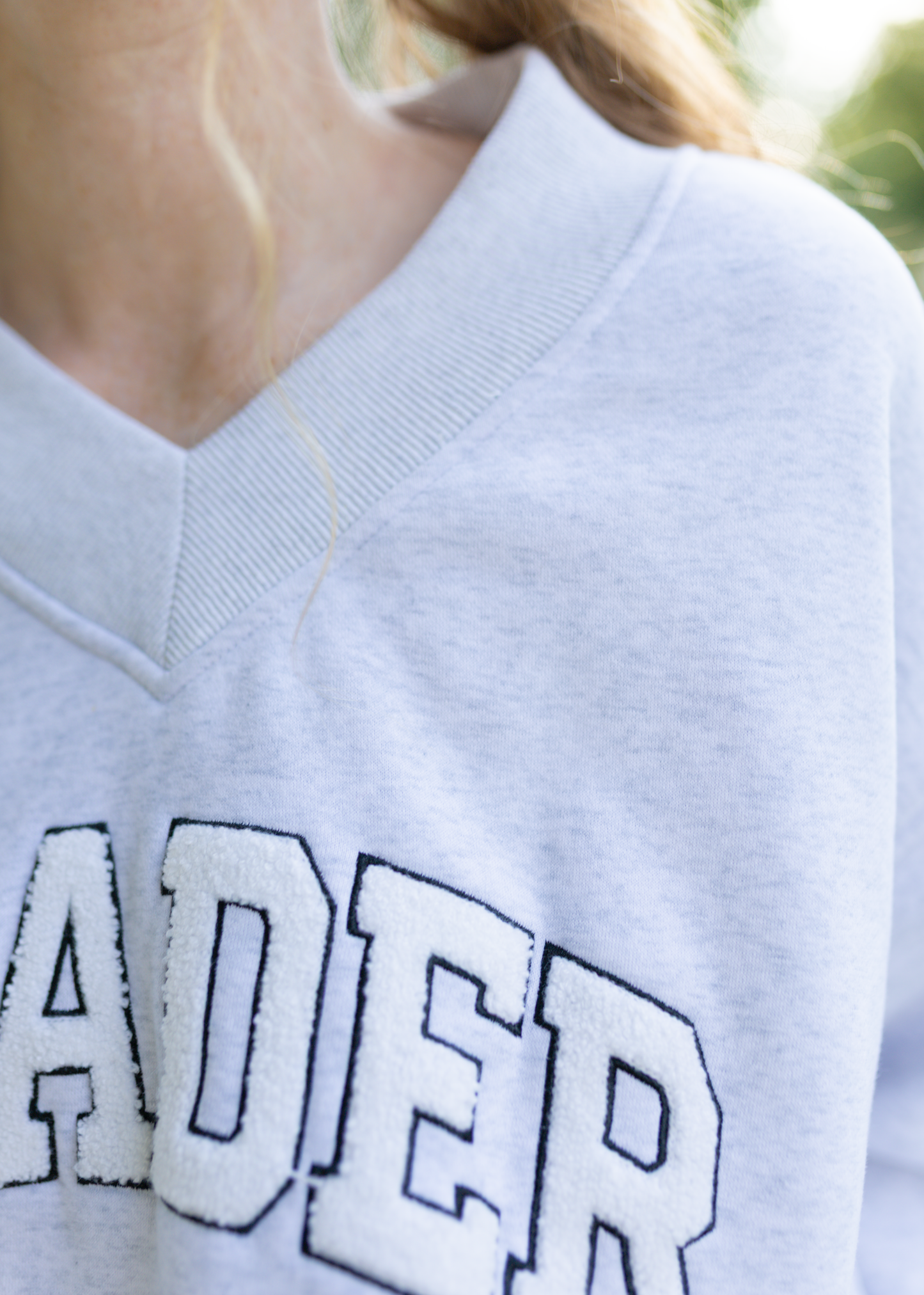 reader v-neck sweatshirt