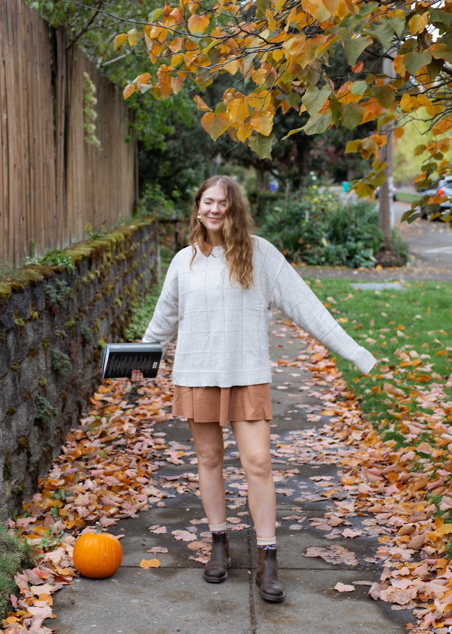 fantasy fall sweater in oat