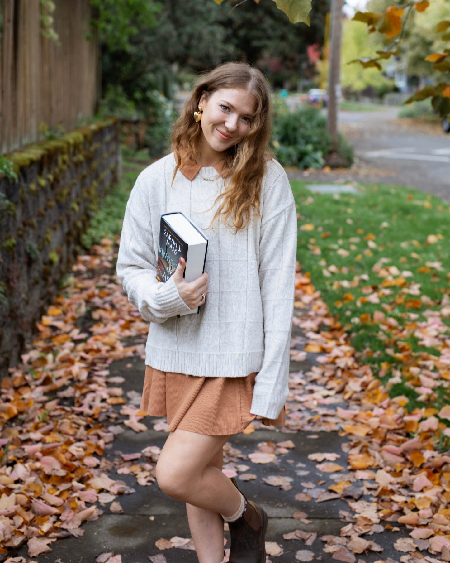 fantasy fall sweater in oat