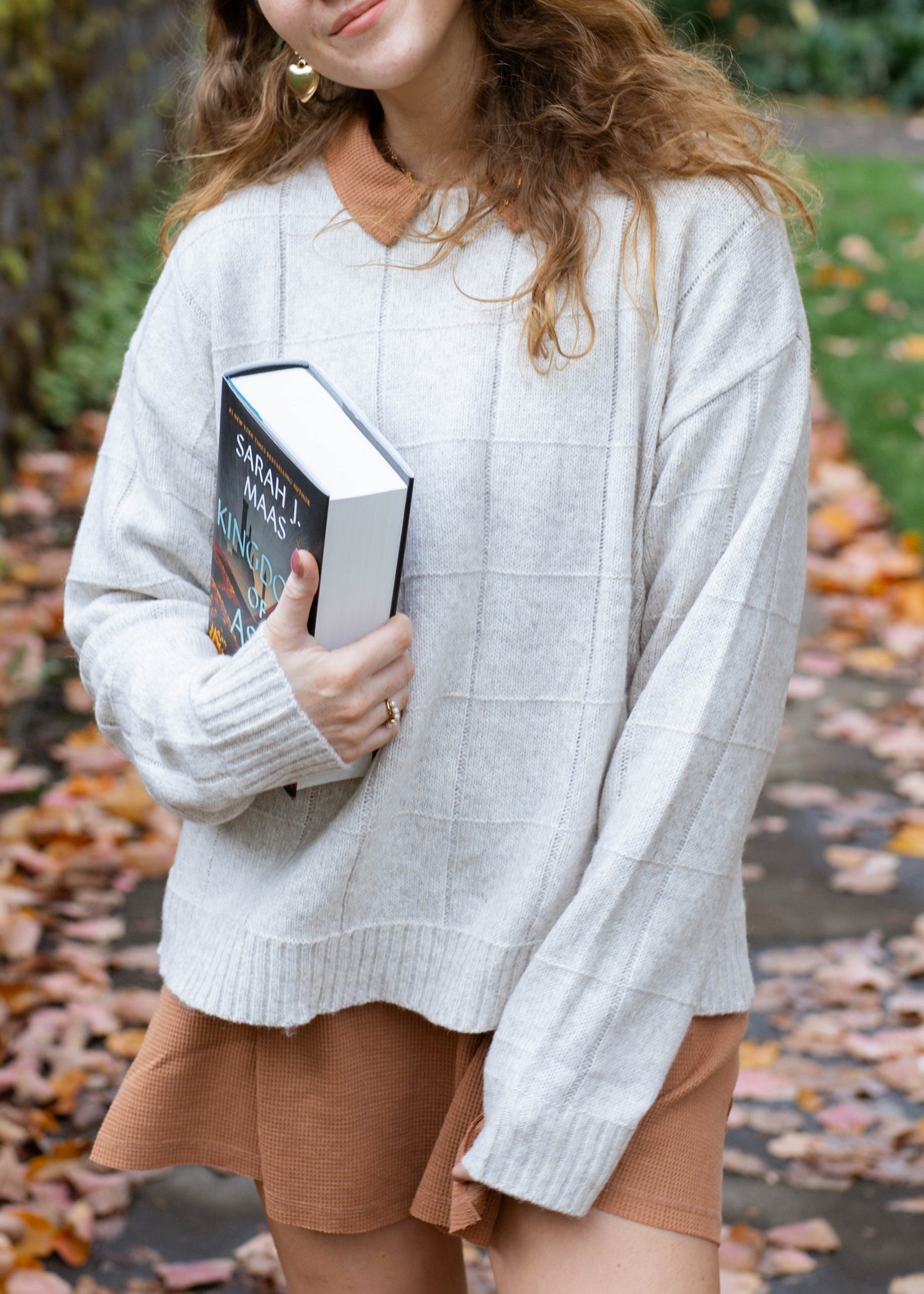 fantasy fall sweater in oat