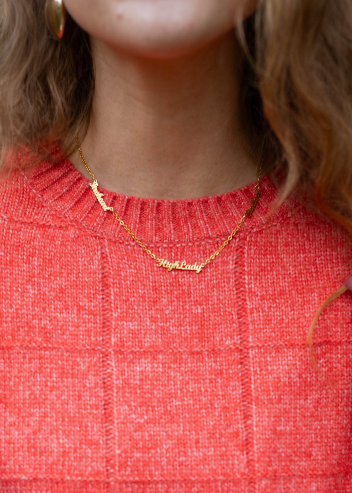 fantasy fall sweater in ruby red
