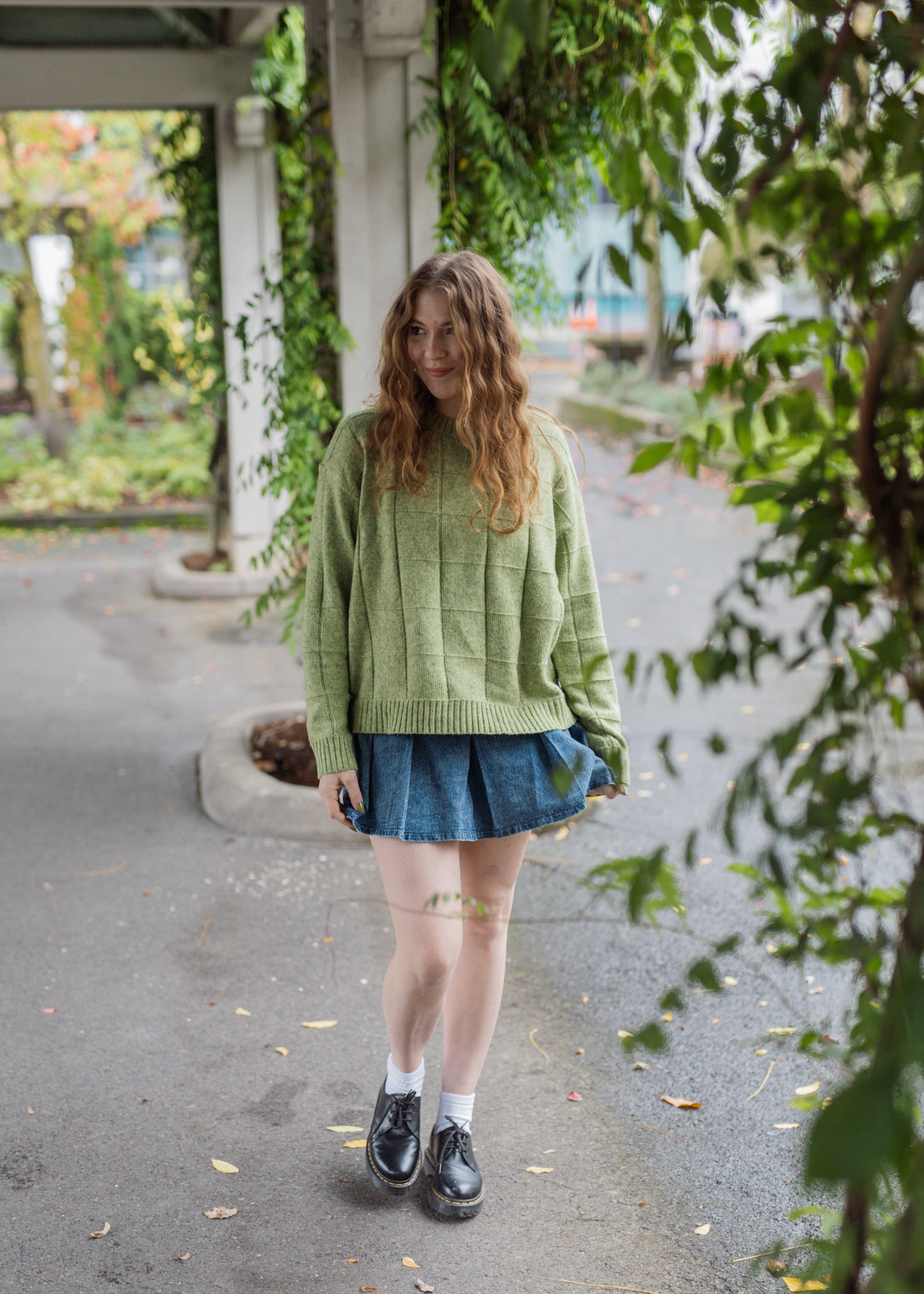 fantasy fall sweater in matcha
