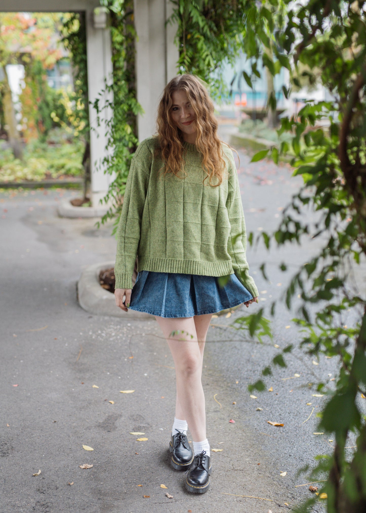 fantasy fall sweater in matcha