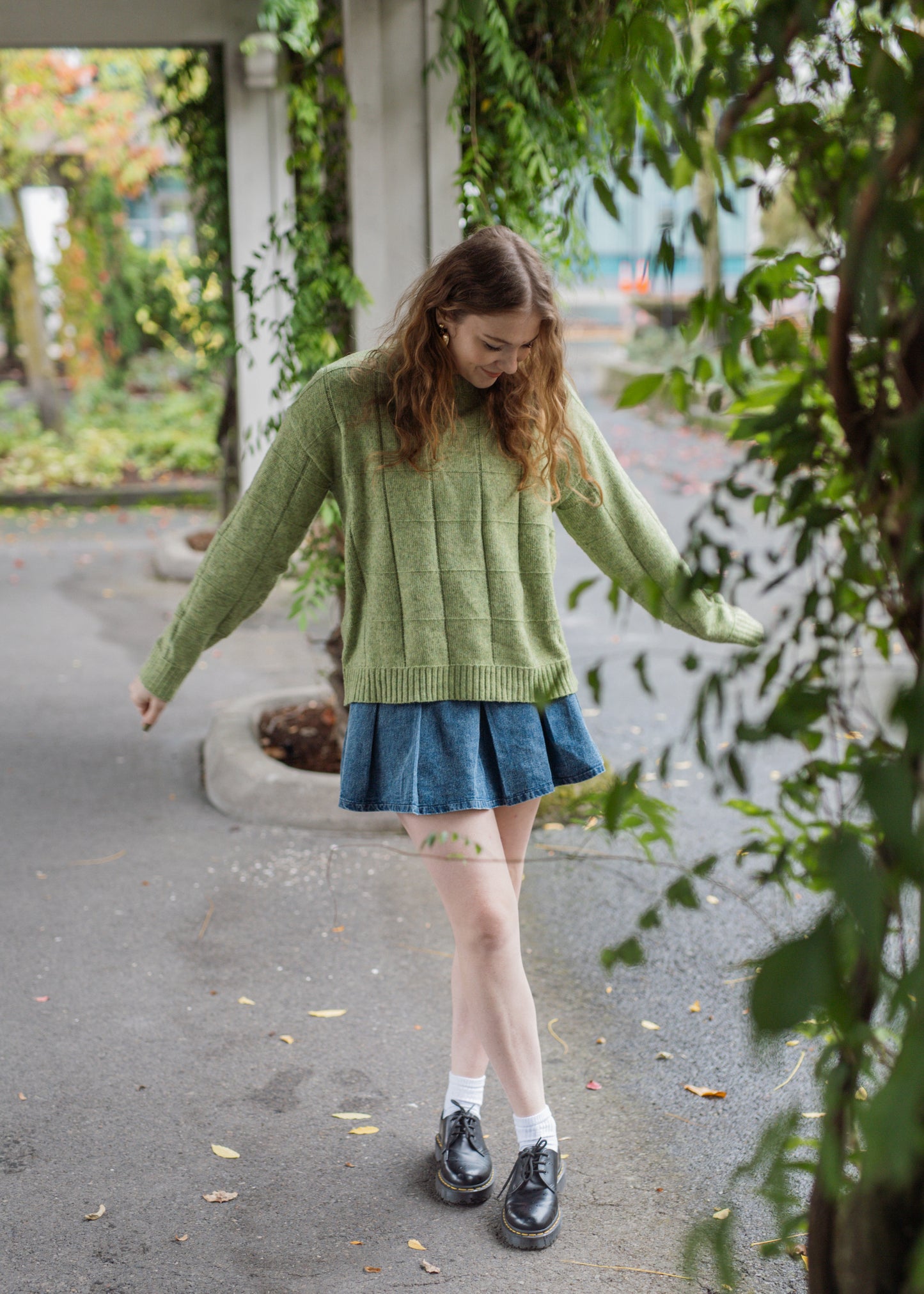 fantasy fall sweater in matcha