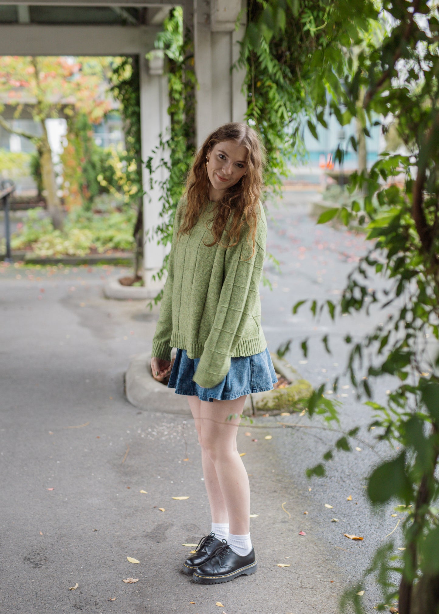 fantasy fall sweater in matcha