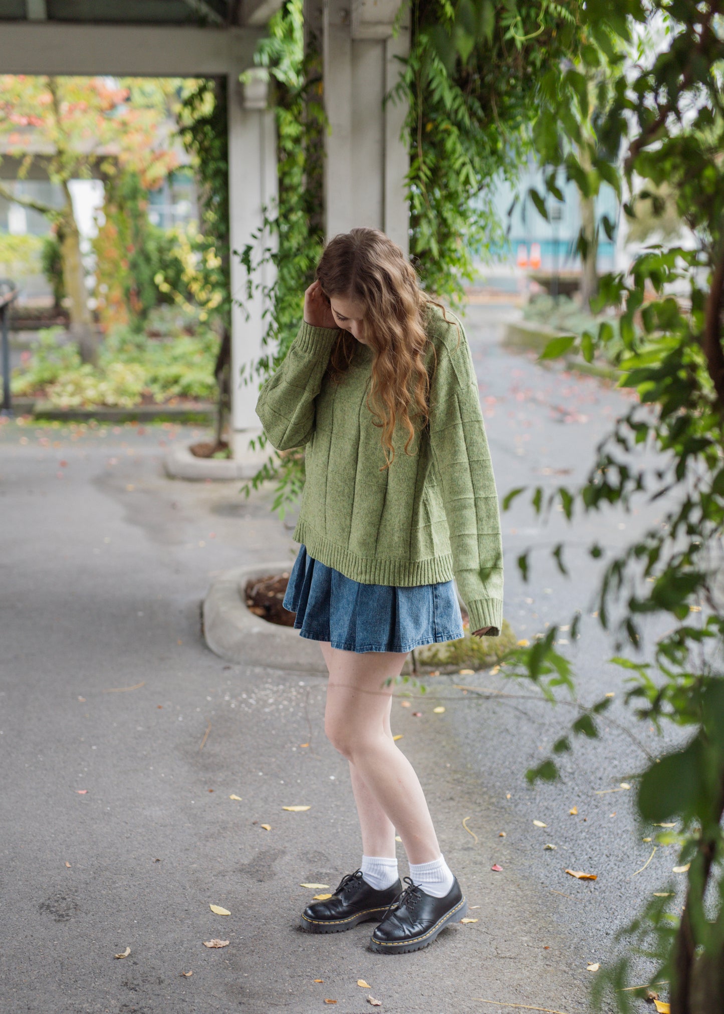 fantasy fall sweater in matcha