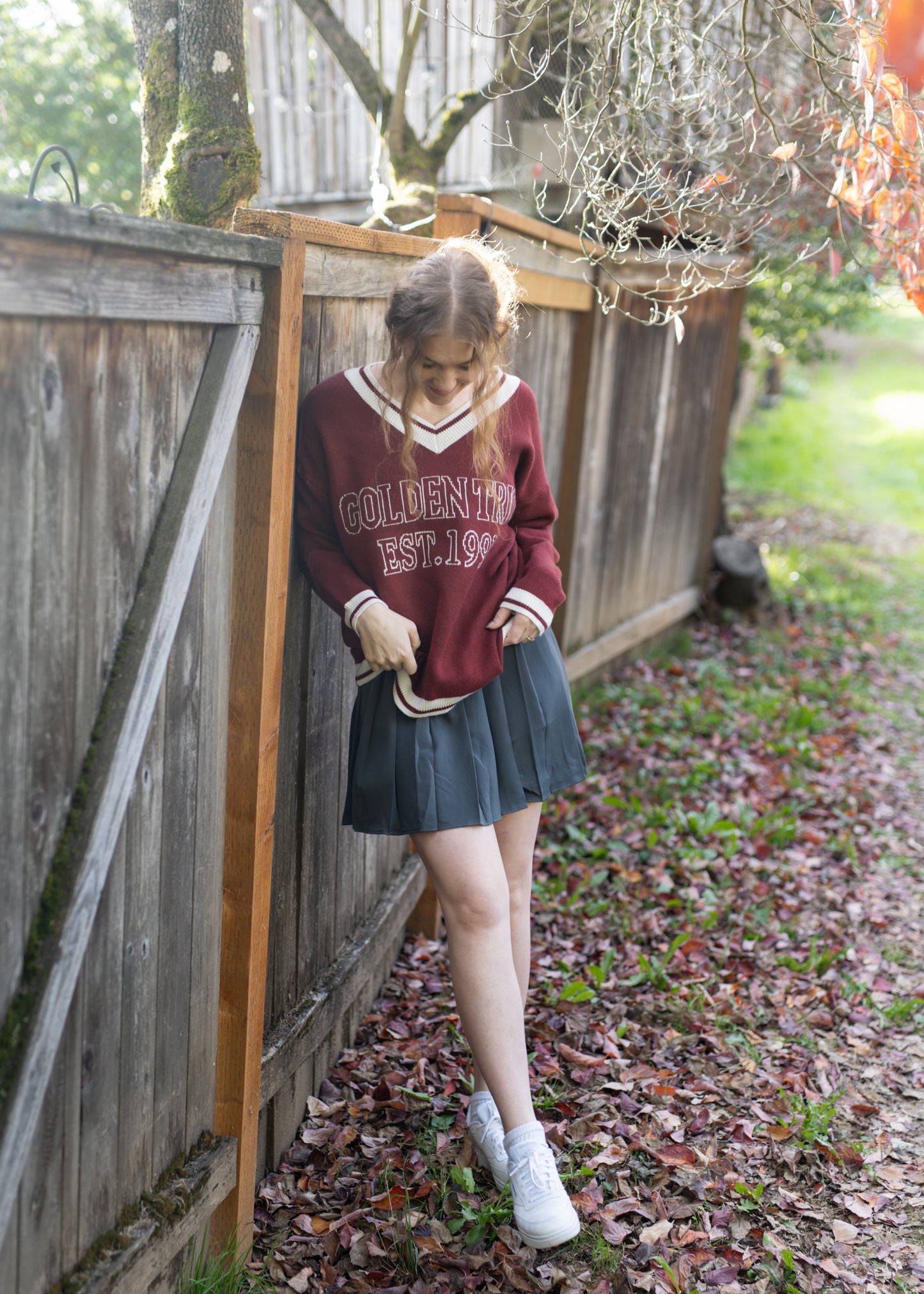 say don't go skirt in charcoal mop
