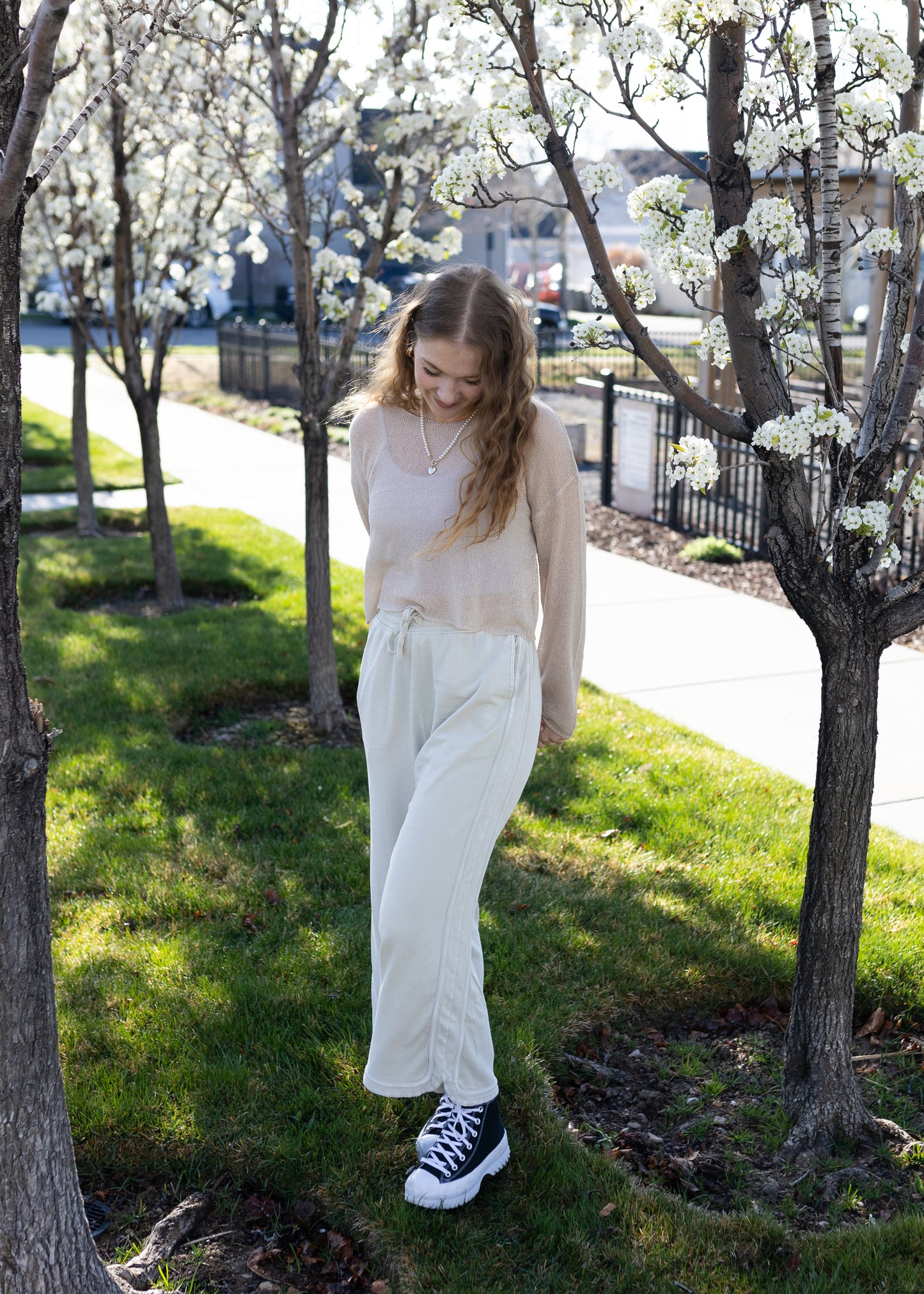 love & poetry cropped knit
