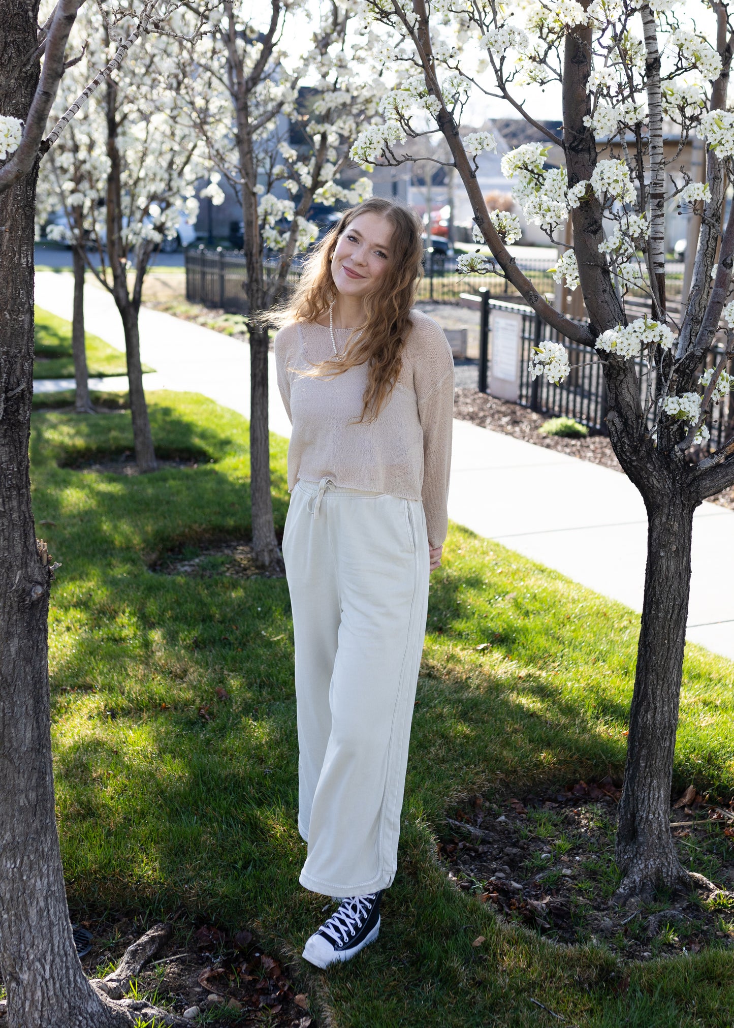 love & poetry cropped knit