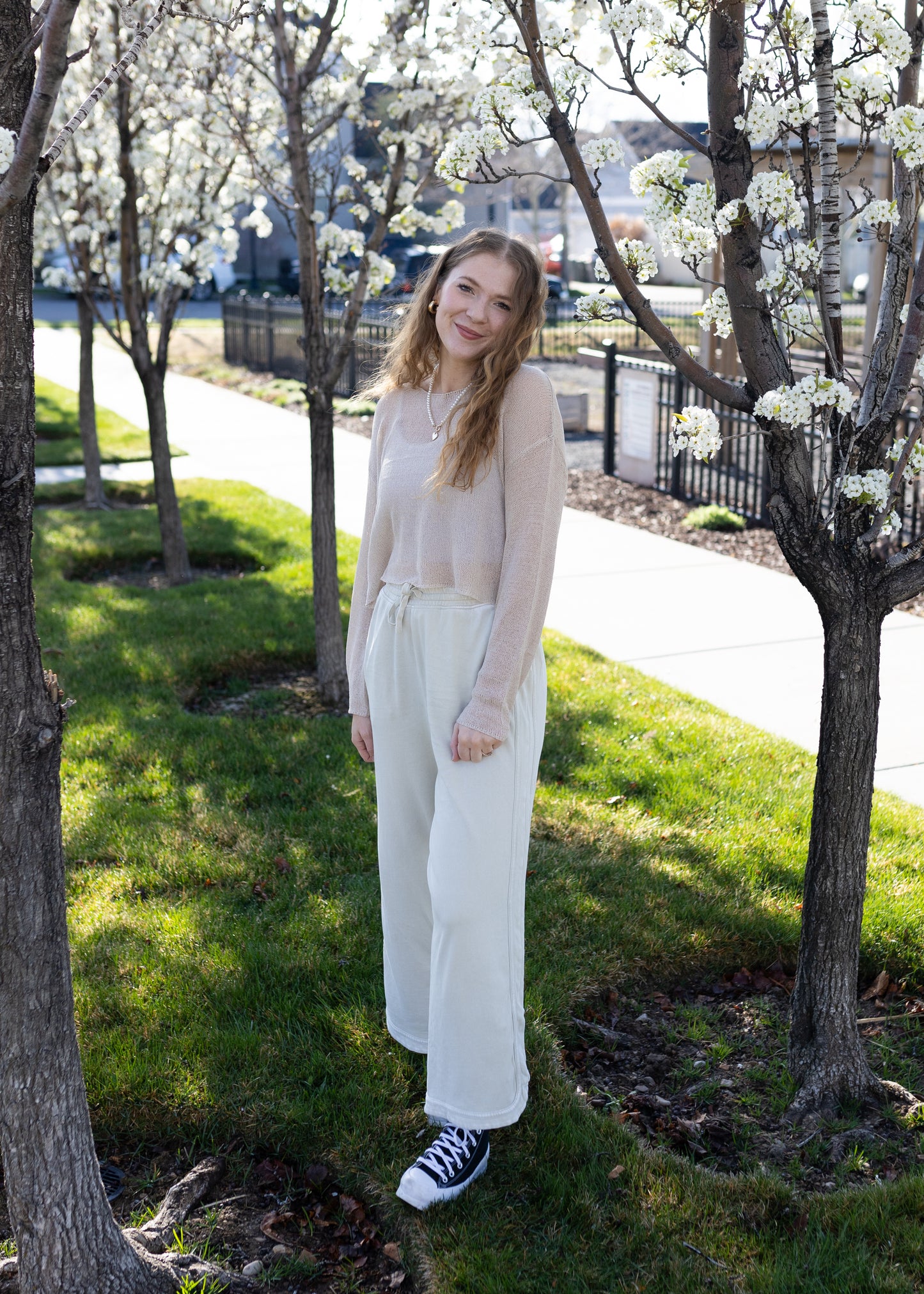 love & poetry cropped knit