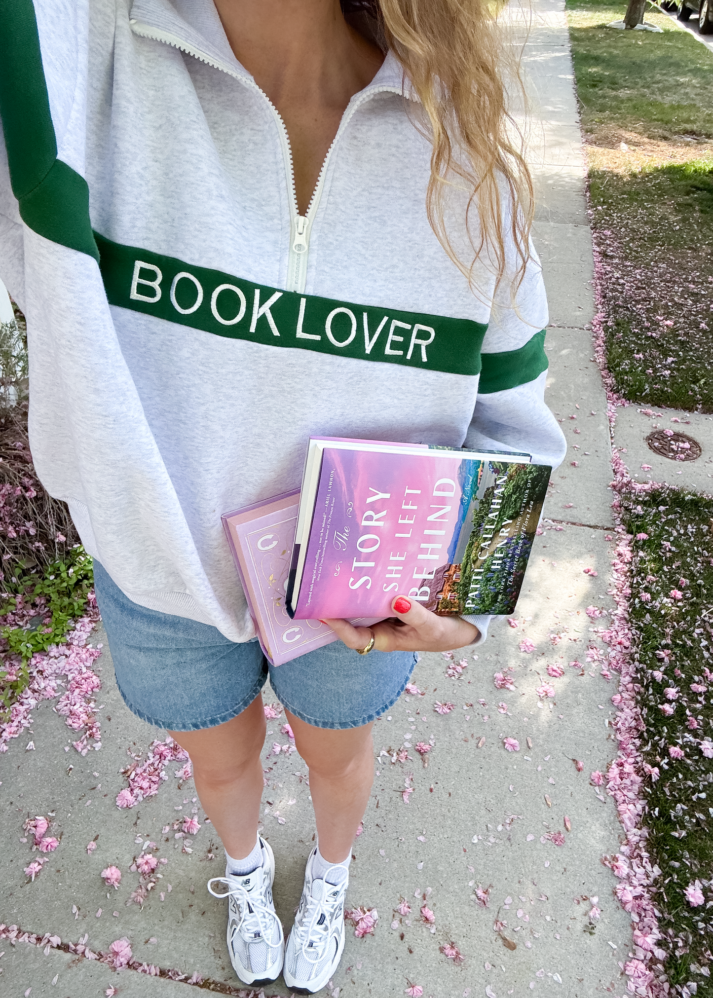 book lover quarter zip