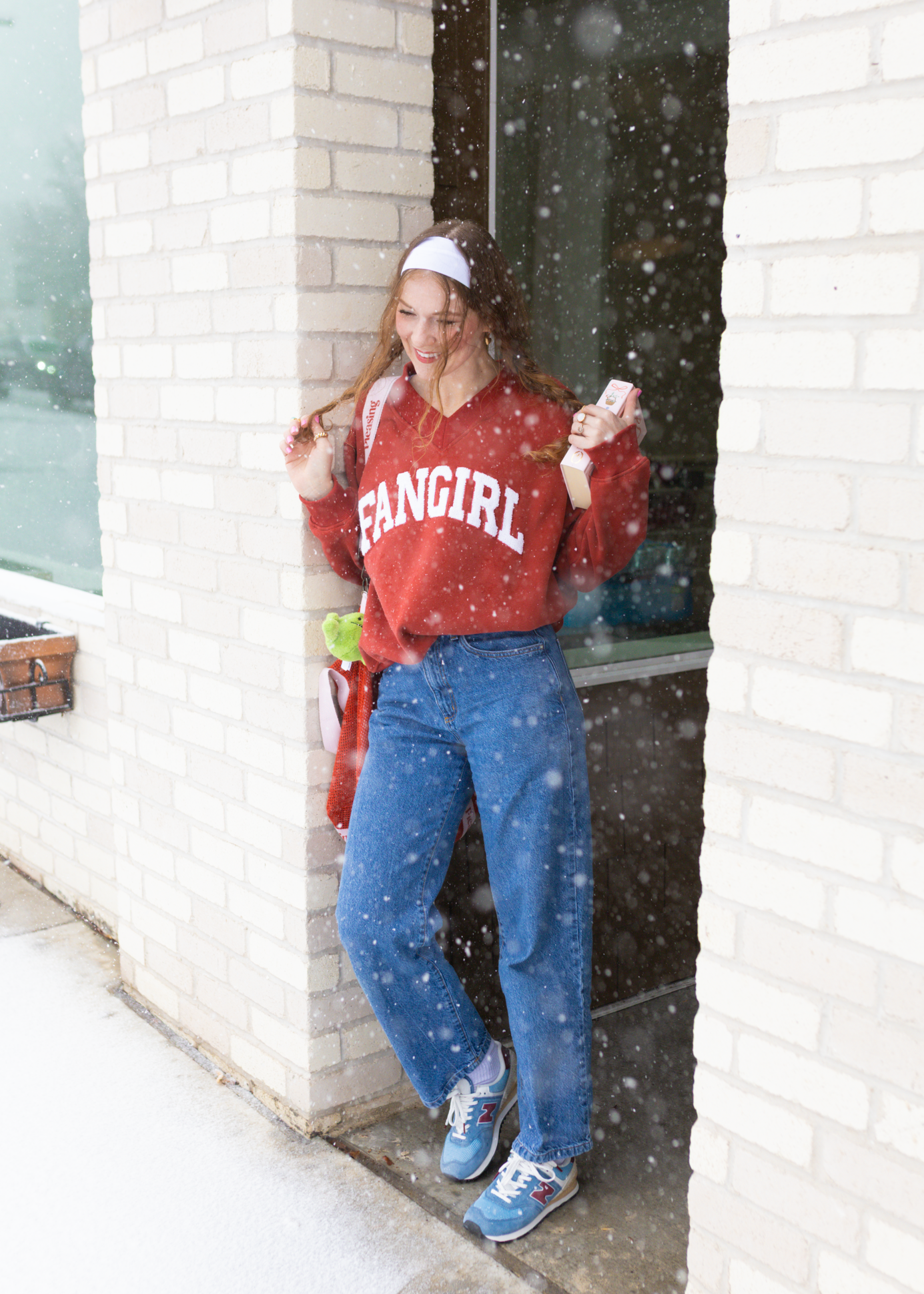 fangirl v-neck sweatshirt