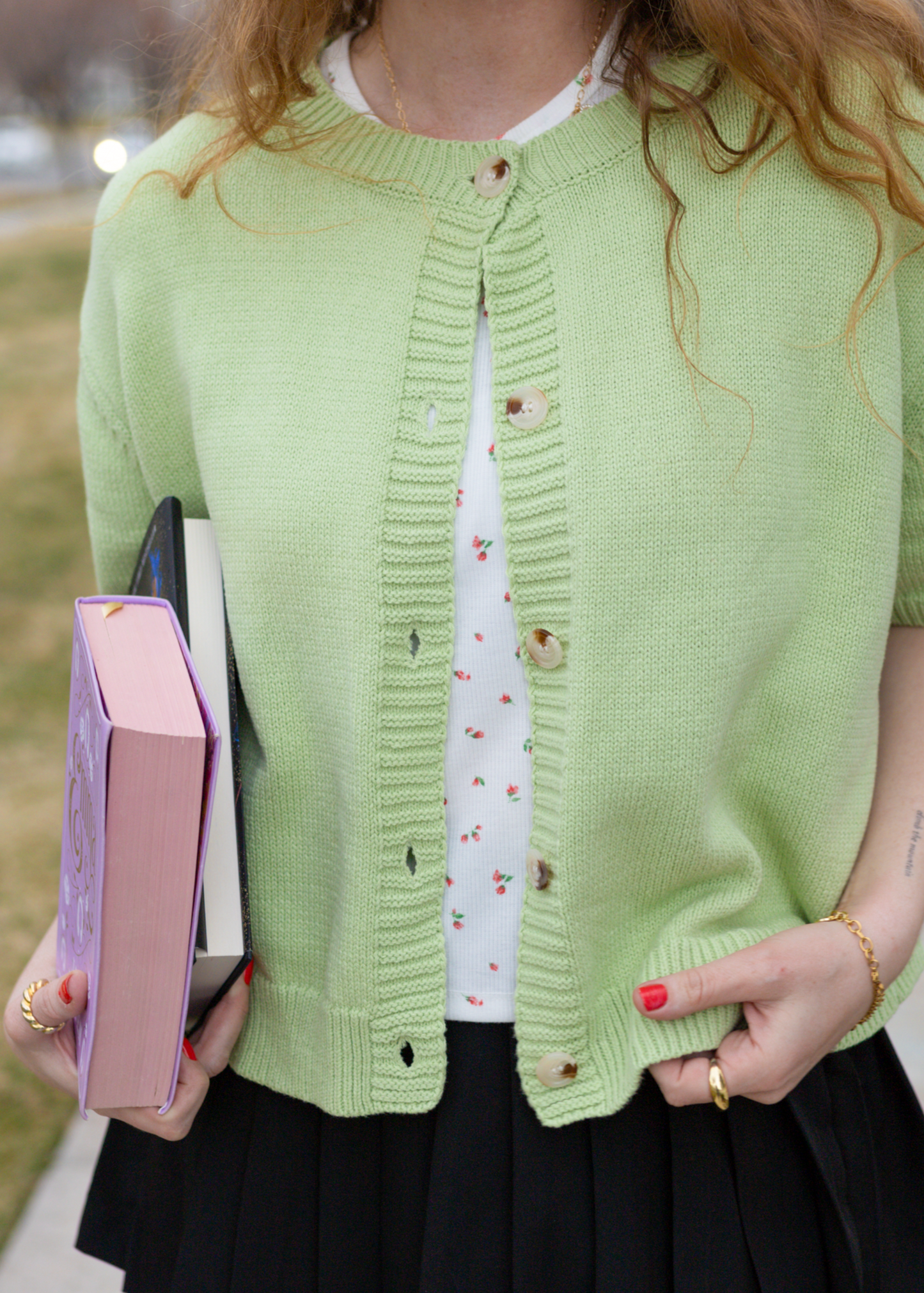 matcha mornings cardigan