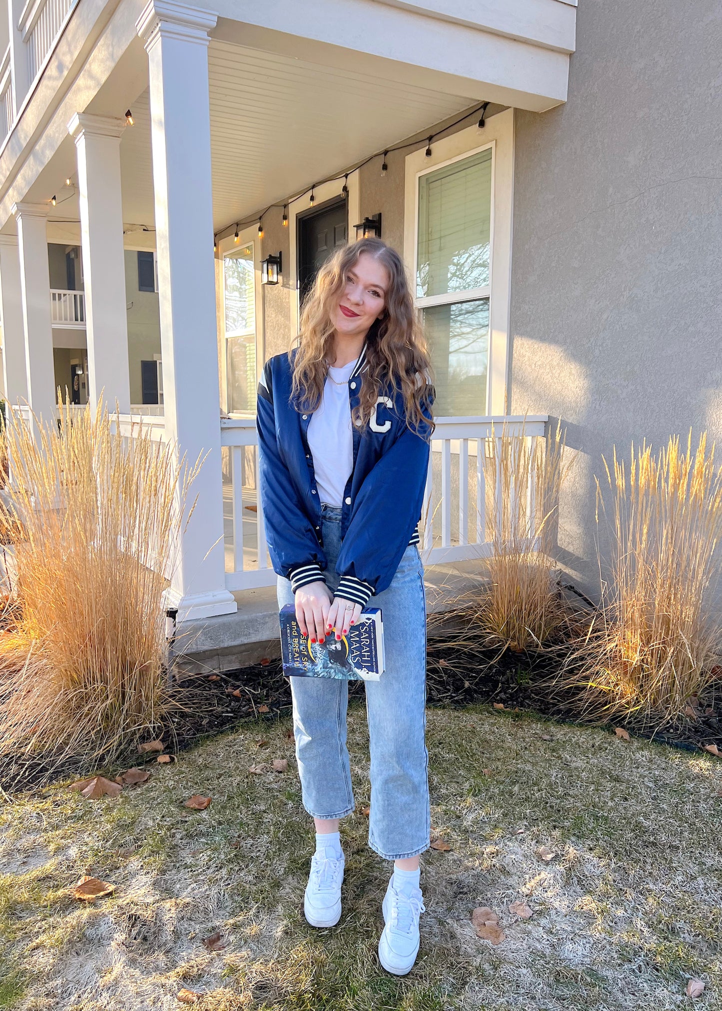 crescent city sunball jacket in blue