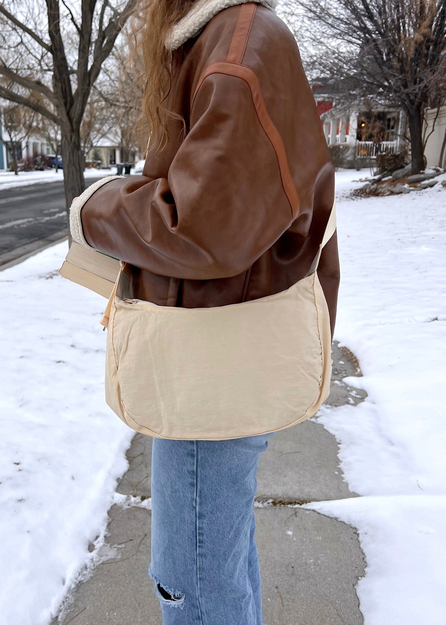 crescent moon side bag