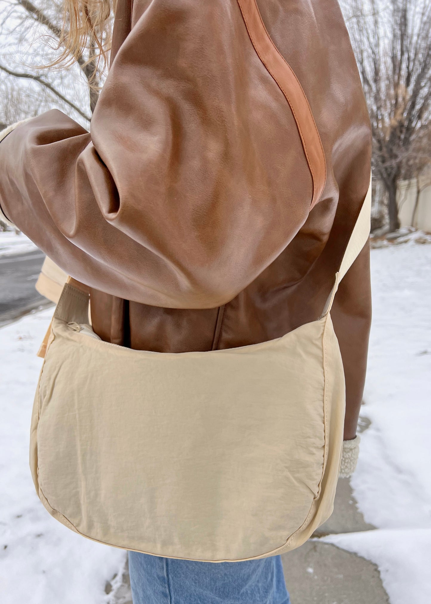 crescent moon side bag
