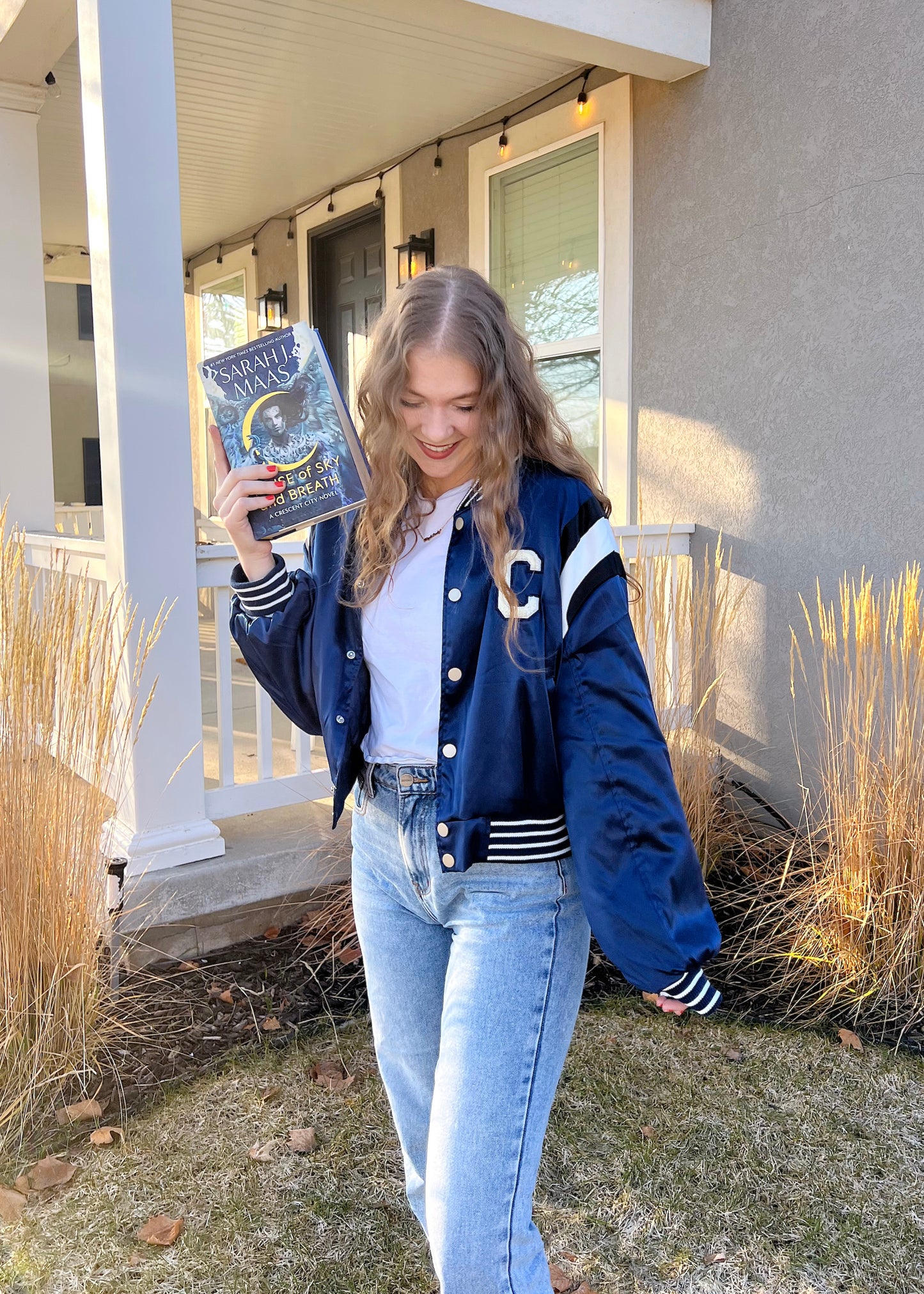 crescent city sunball jacket in blue