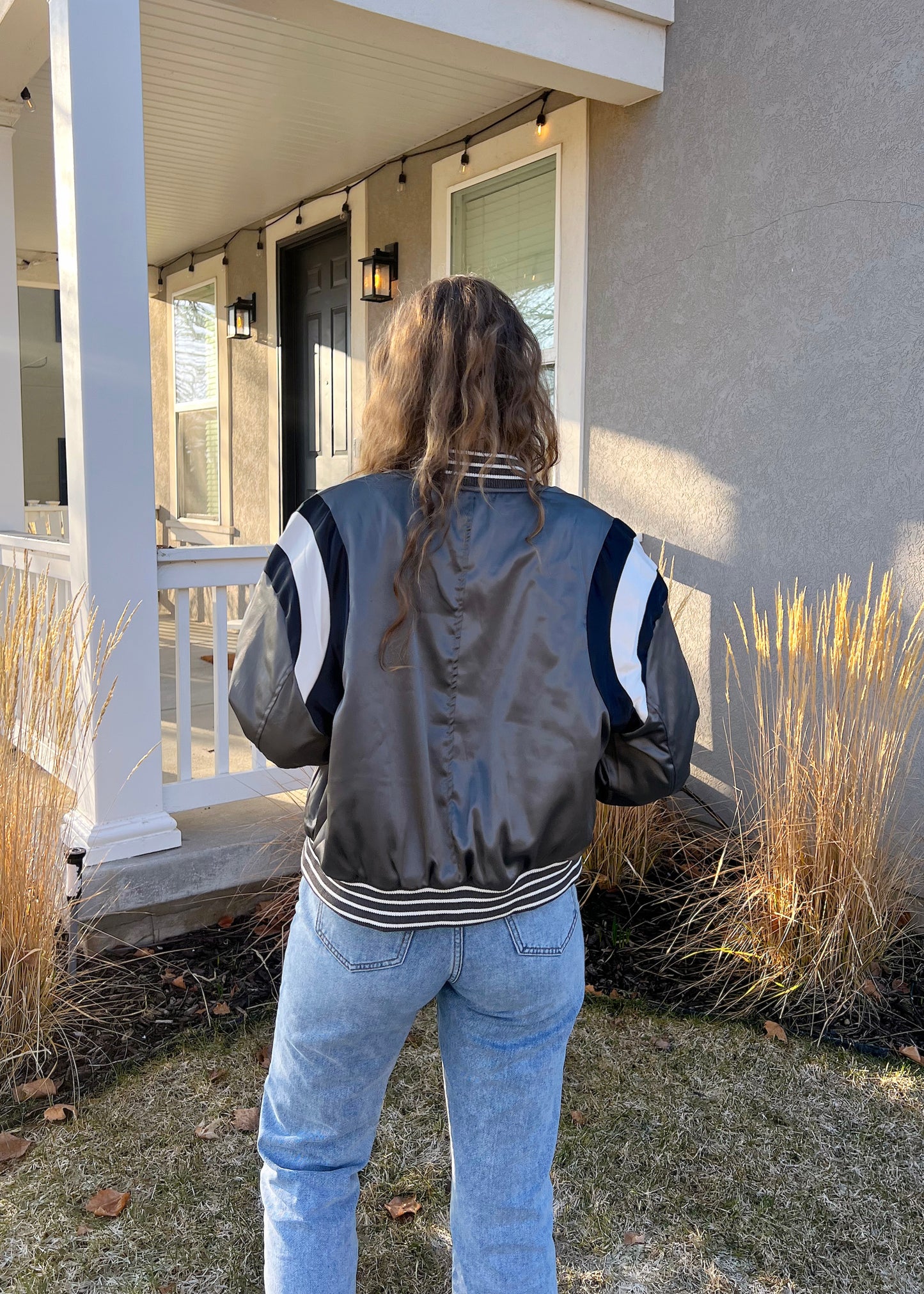 crescent city sunball jacket in silver