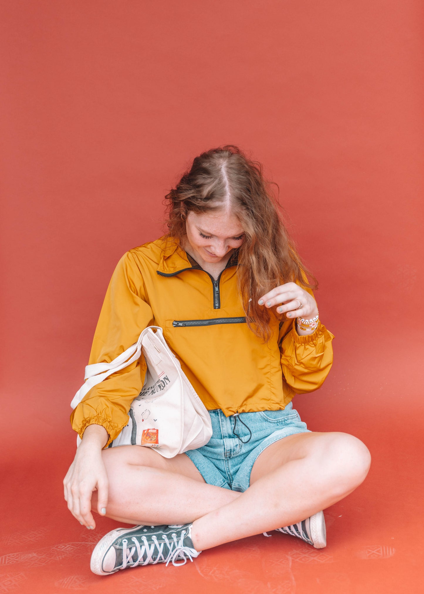 this is my year windbreaker in mustard