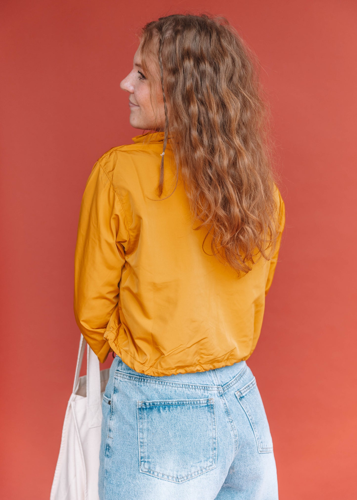this is my year windbreaker in mustard