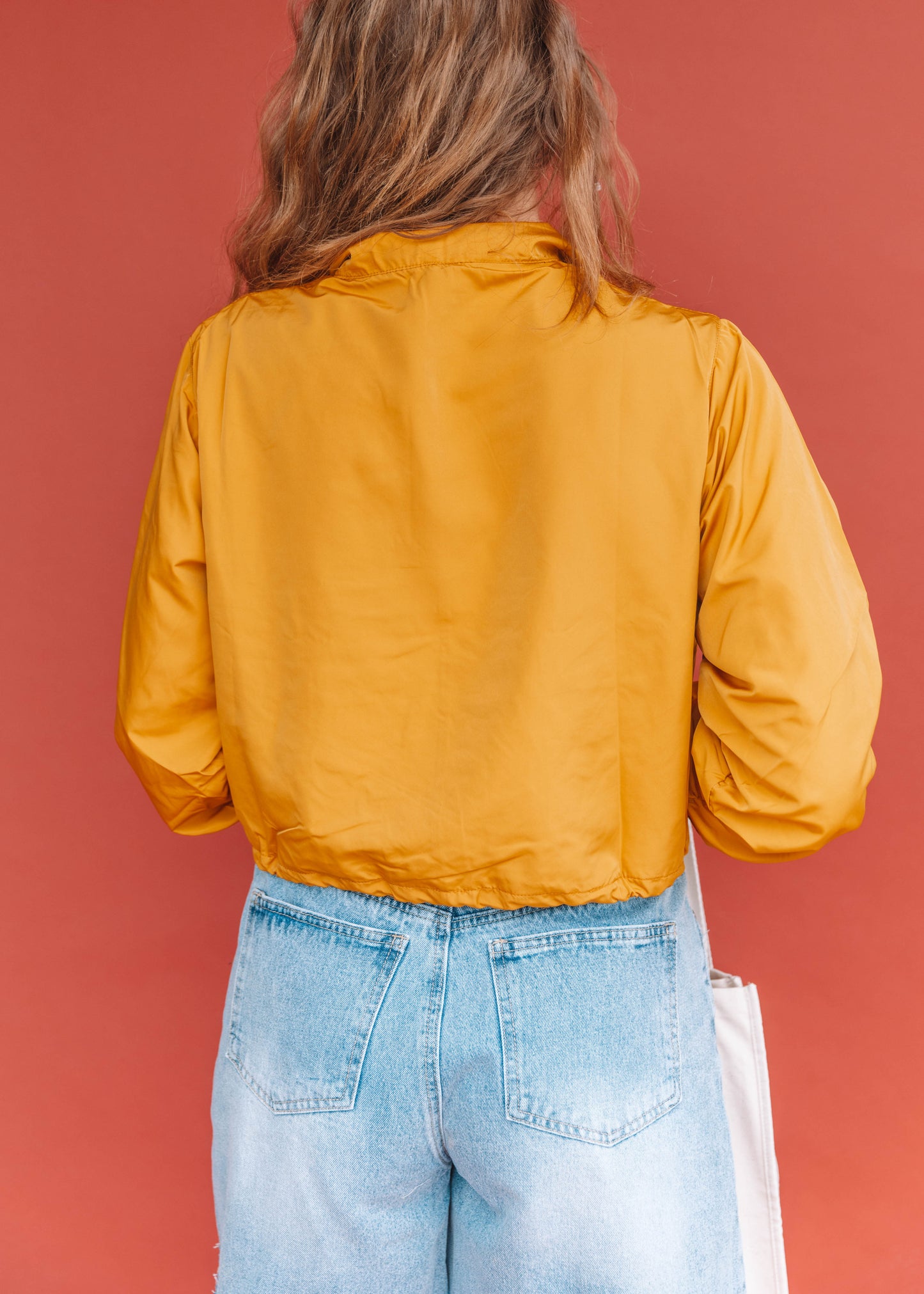 this is my year windbreaker in mustard