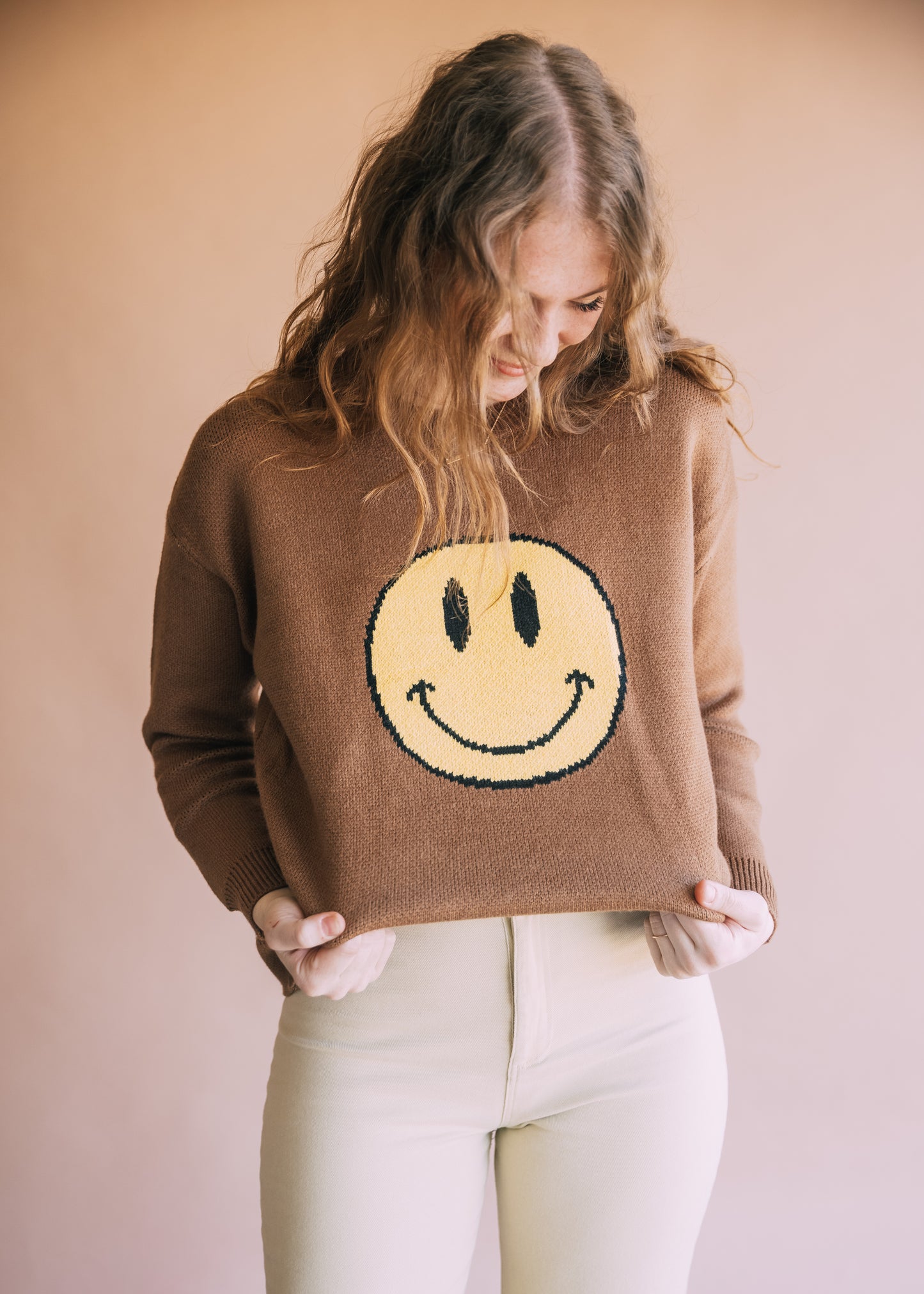 mischief managed sweater in chocolate