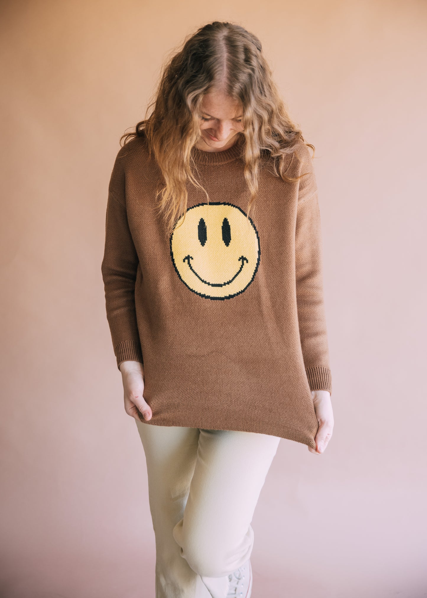 mischief managed sweater in chocolate