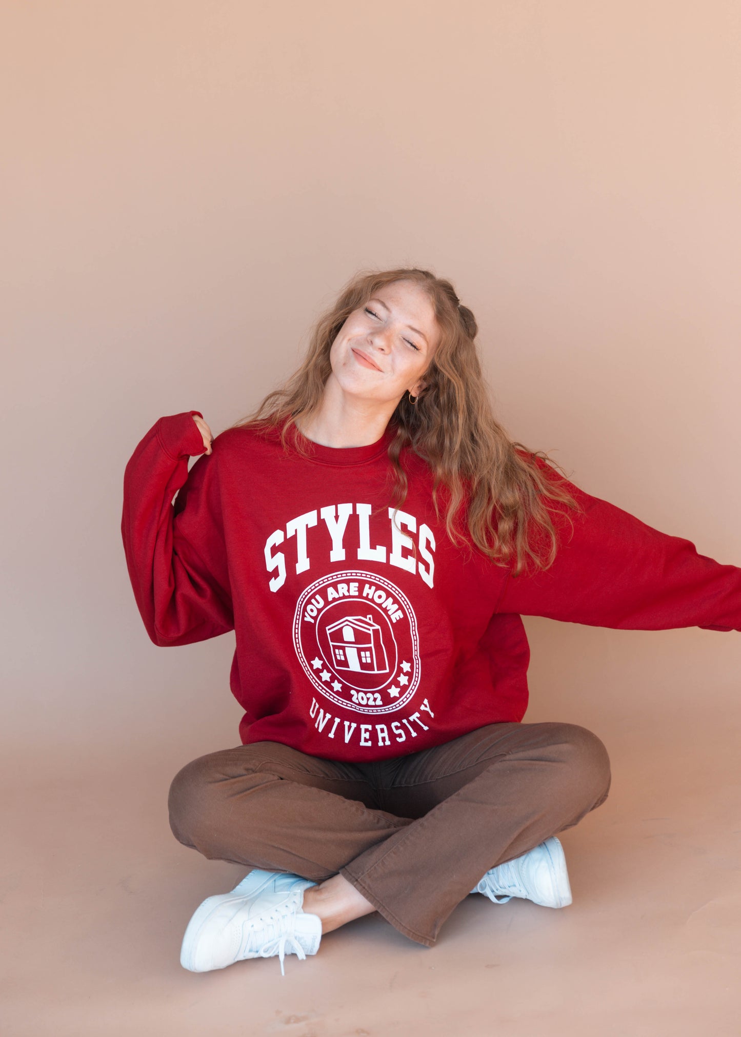 styles university crewneck