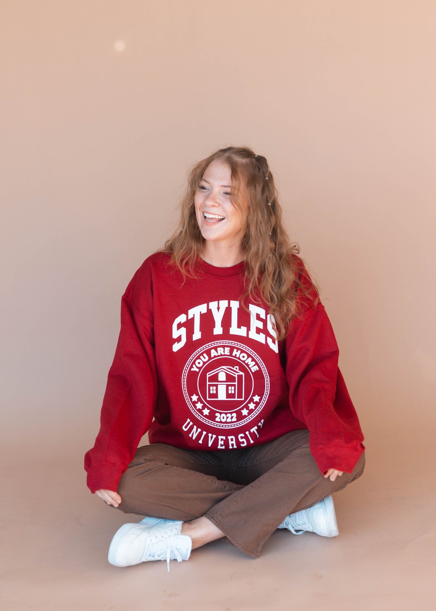 styles university crewneck