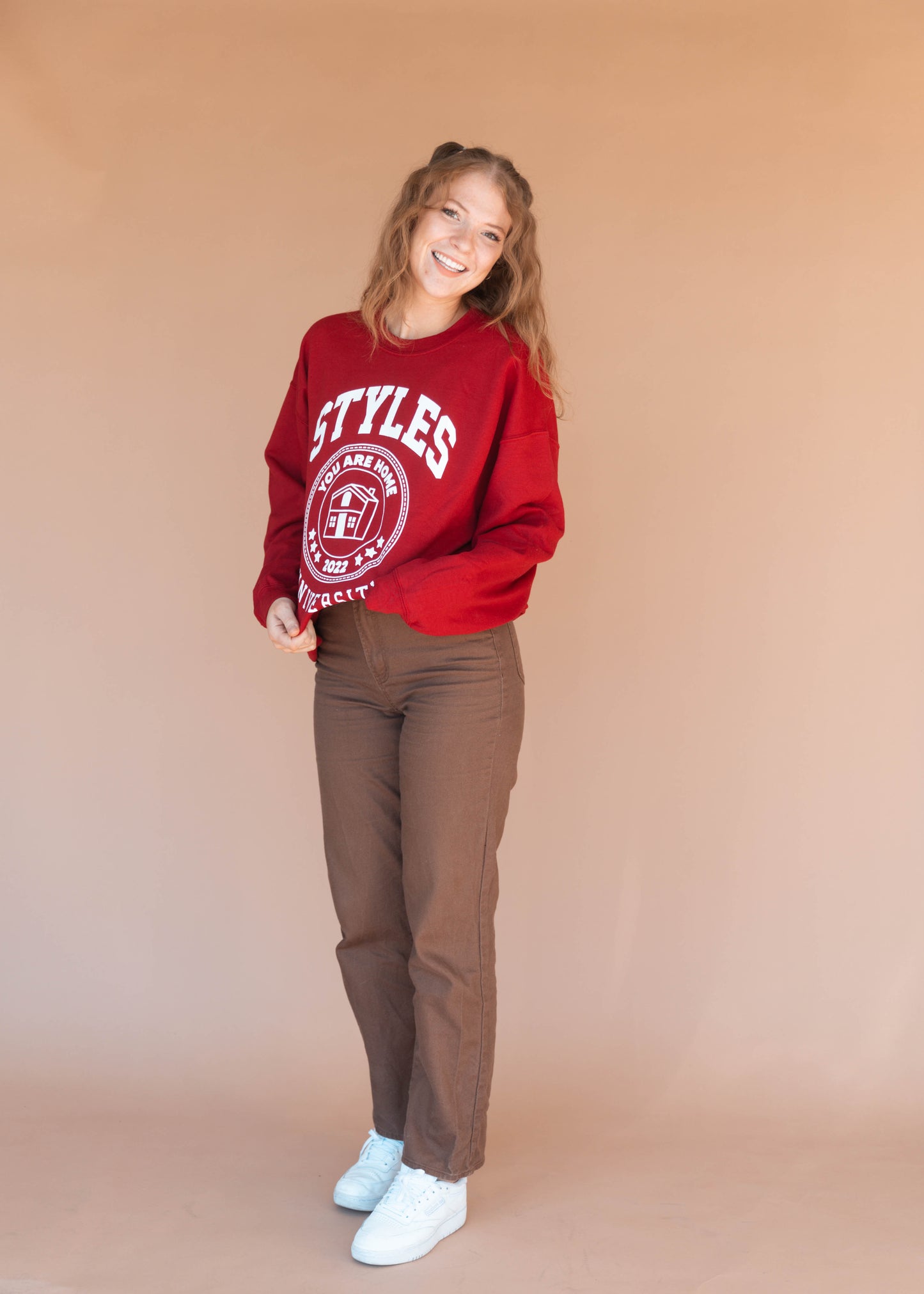 styles university crewneck