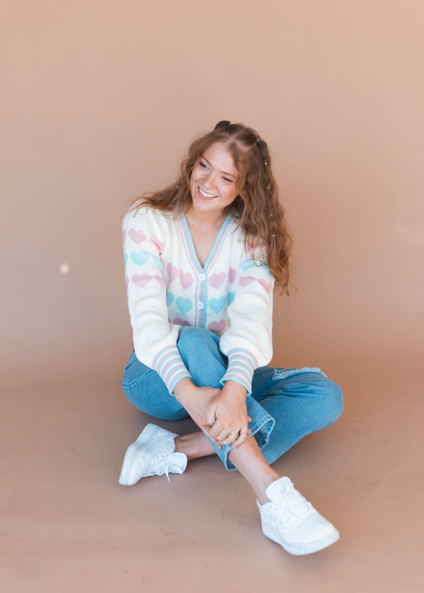 styles sweater in fine line colors