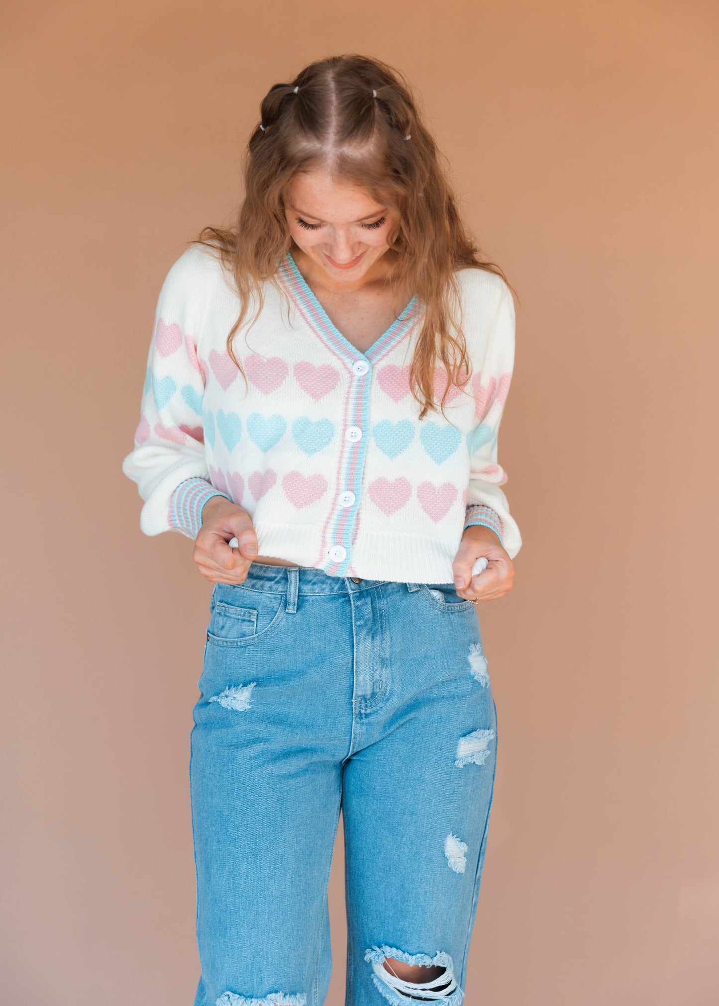 styles sweater in fine line colors