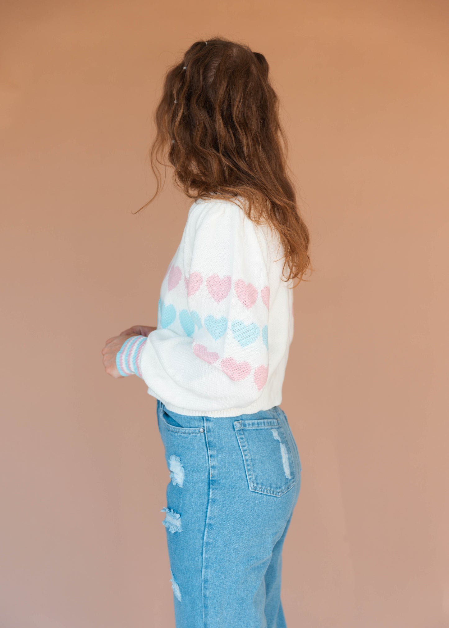 styles sweater in fine line colors