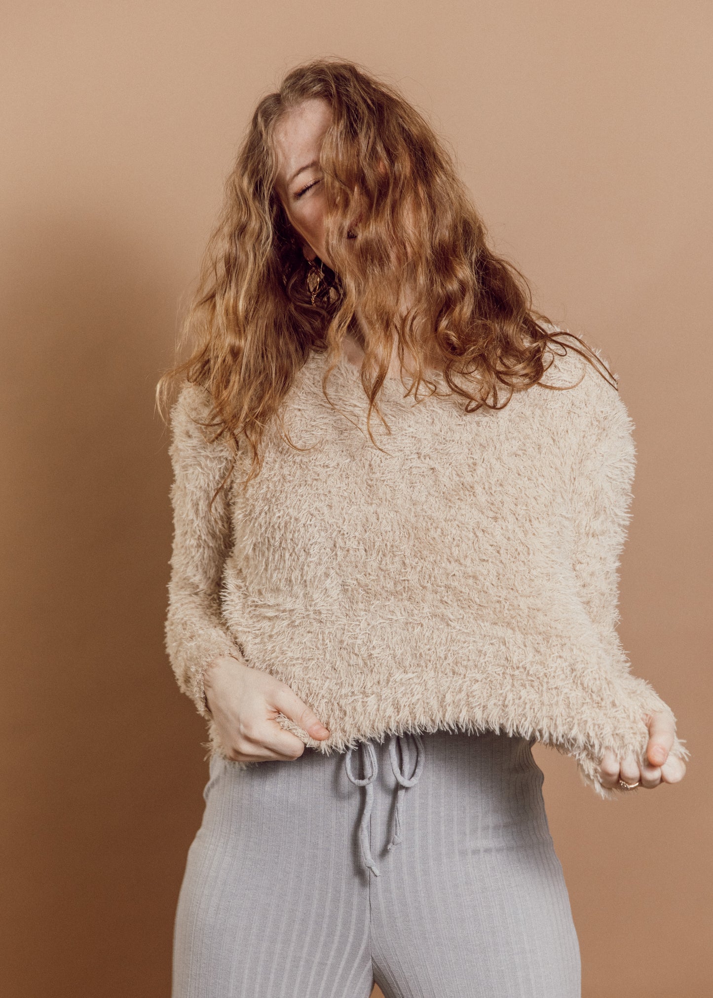 nyx sweater in oat