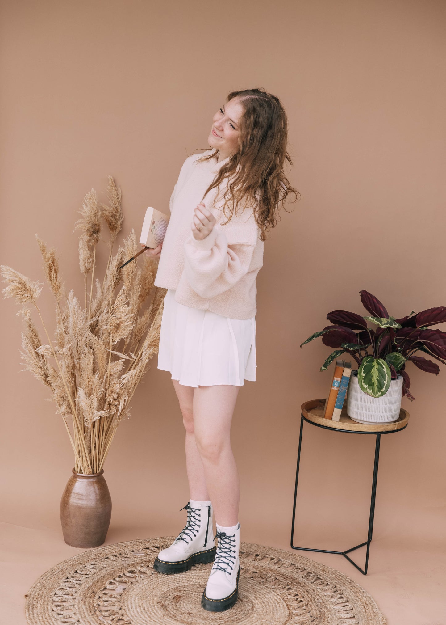 sunrises & spells sherpa in pink