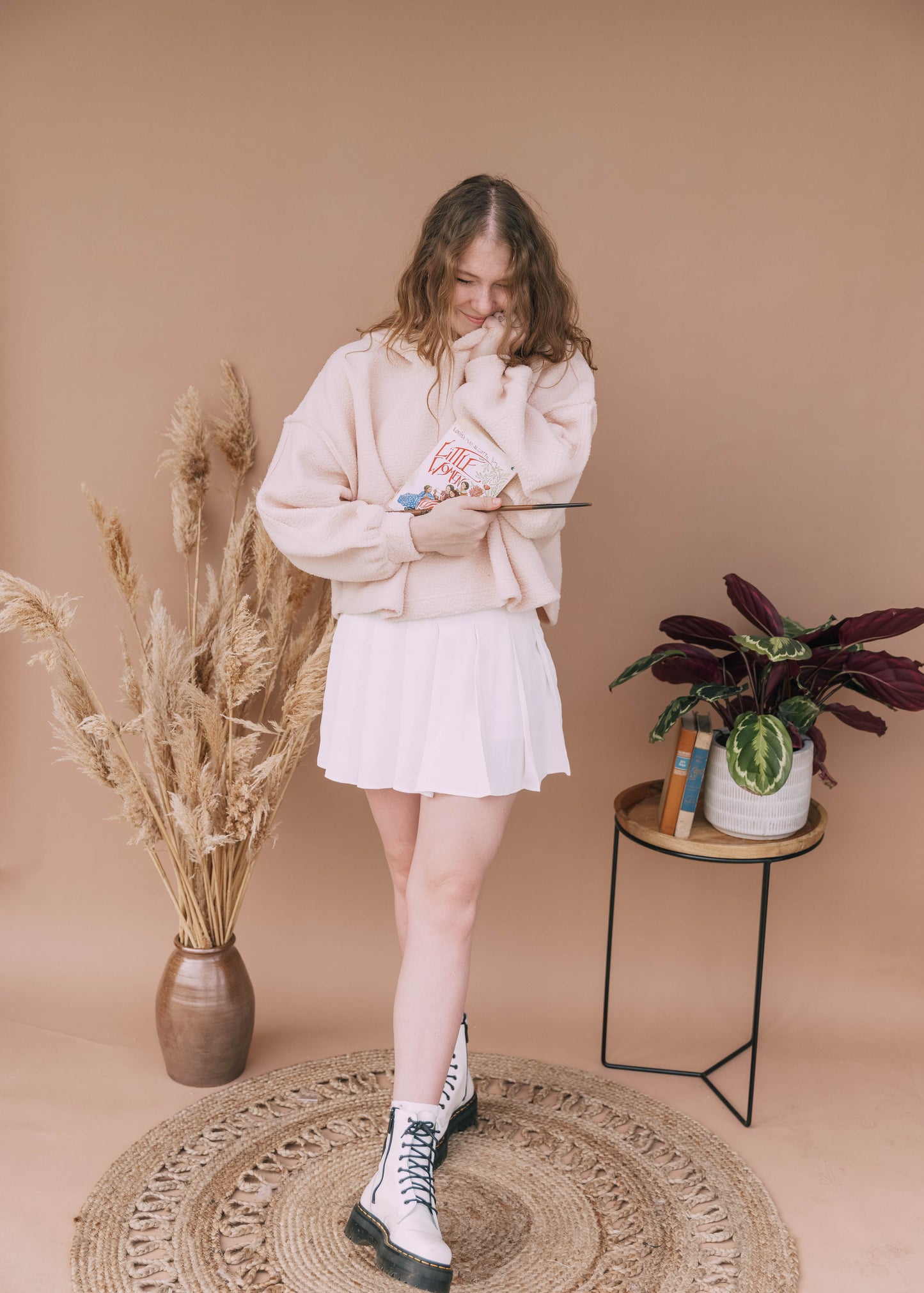 sunrises & spells sherpa in pink