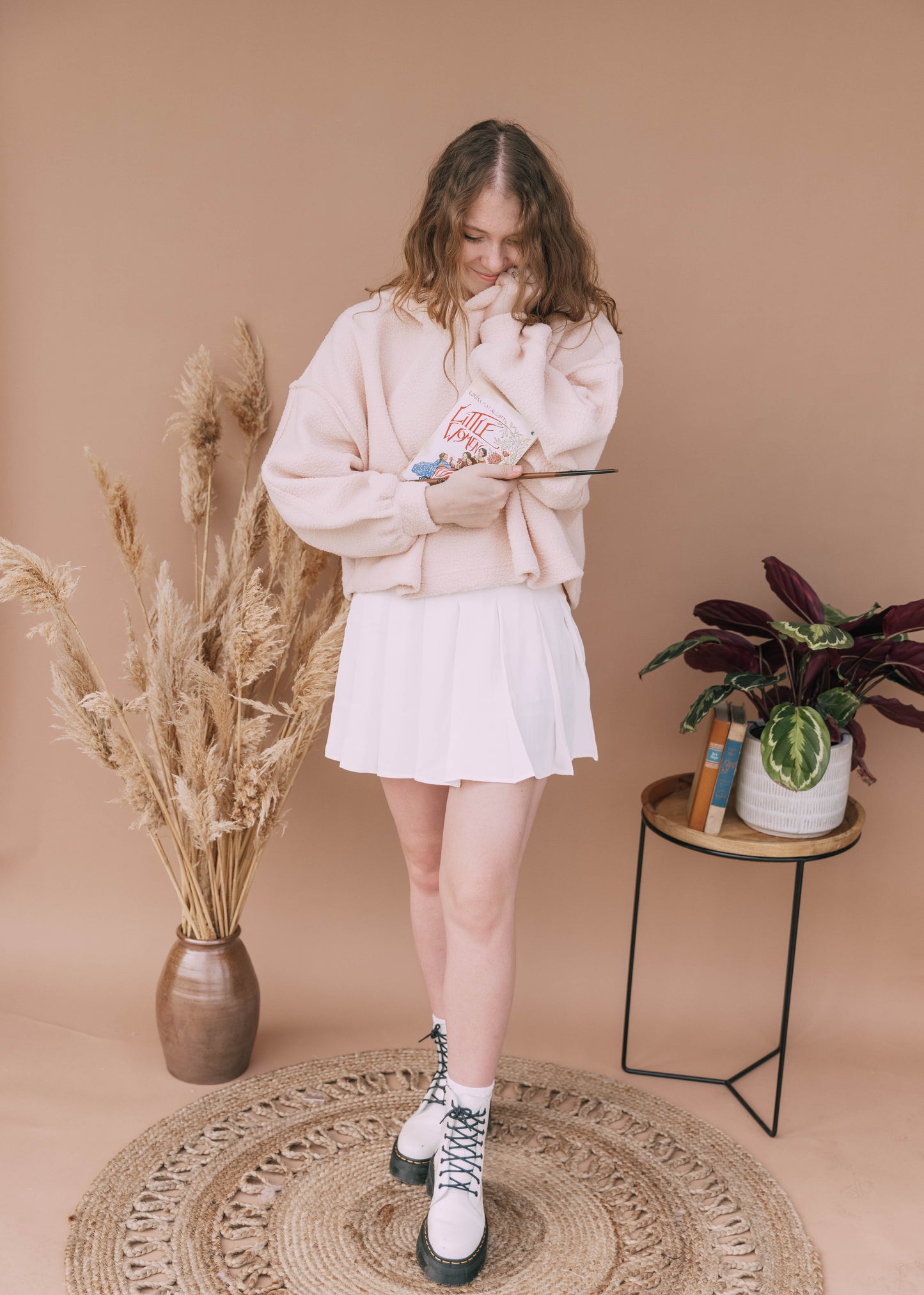 sunrises & spells sherpa in pink