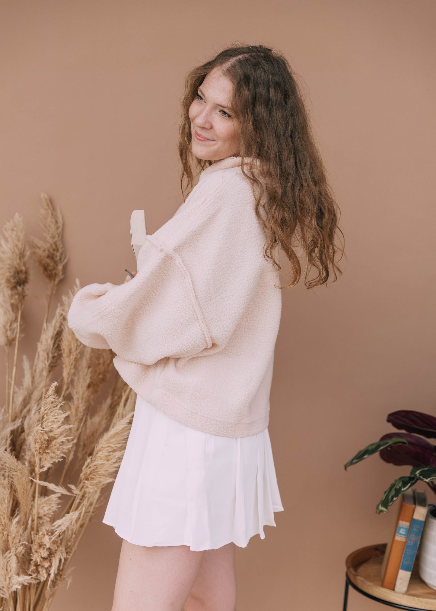 sunrises & spells sherpa in pink