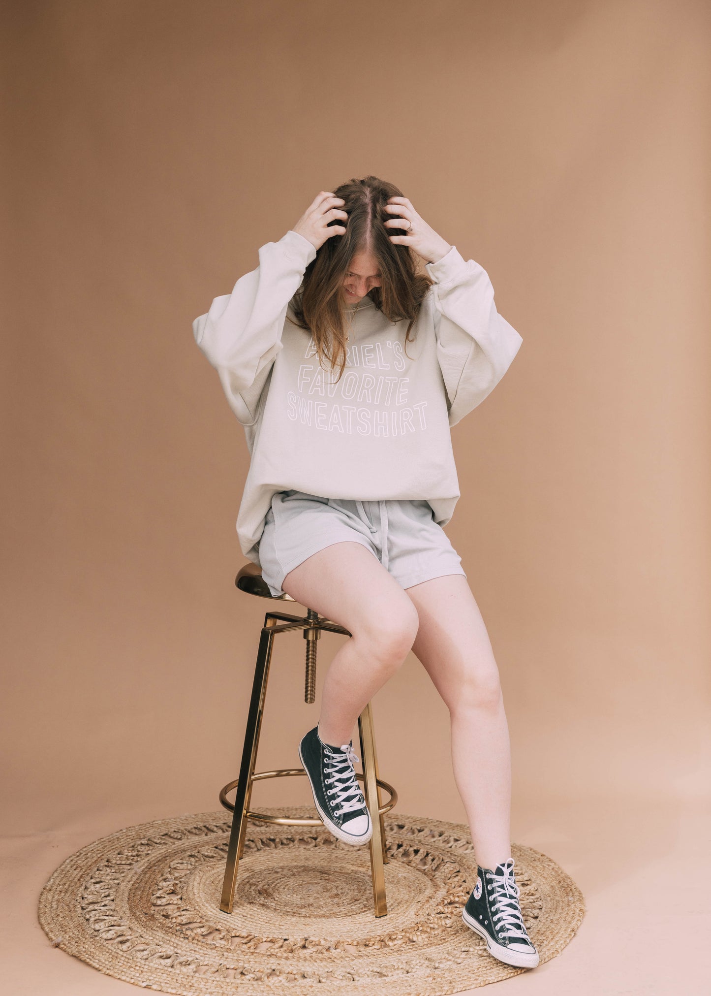 sunshine on the sidra shorts in grey