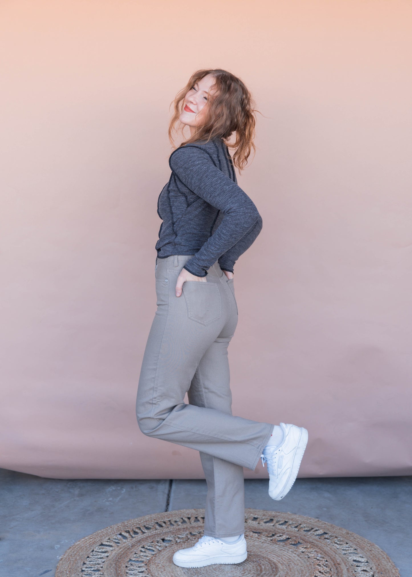 keep driving pants in latte